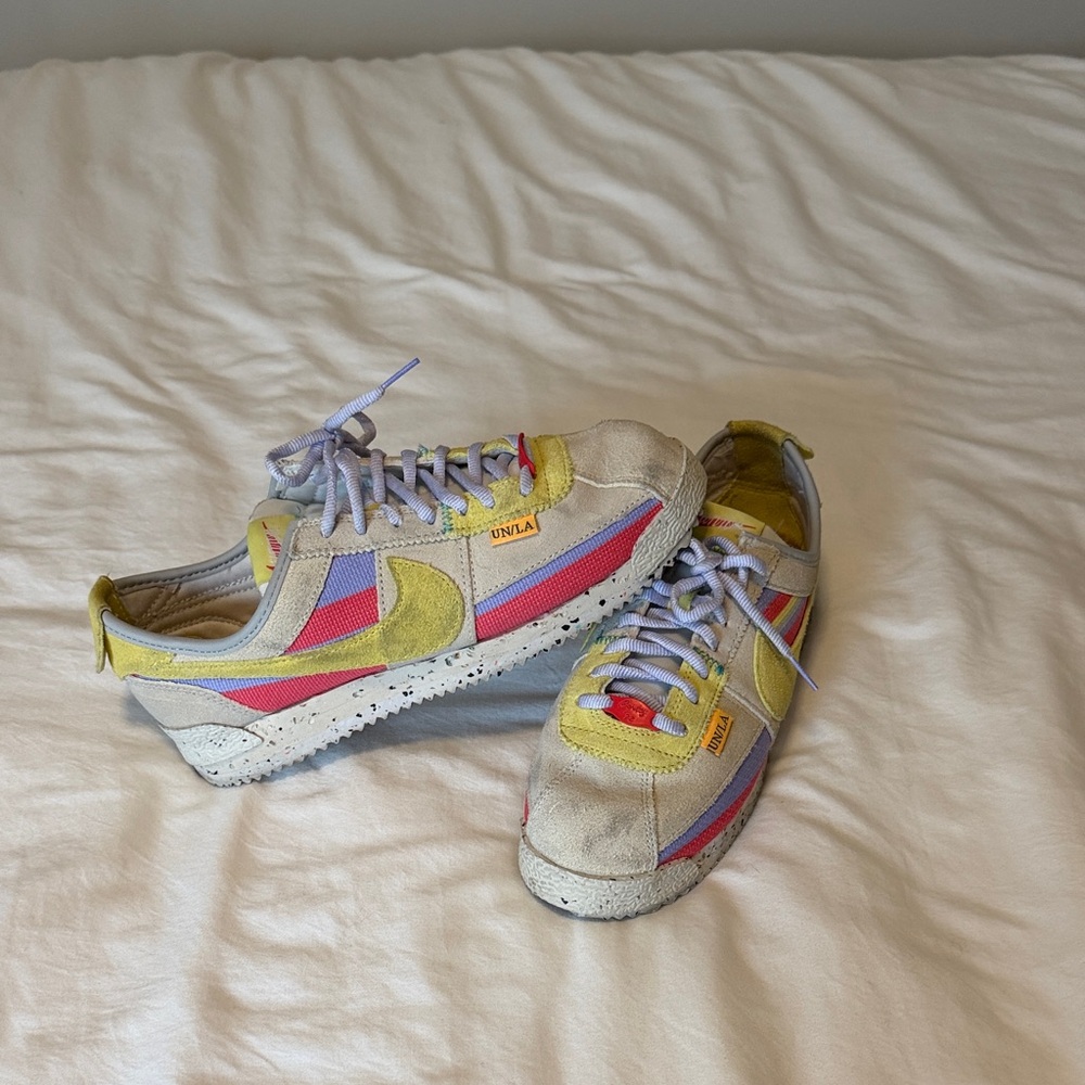 Nike Union LA Collab Women's Red and Yellow Sneakers